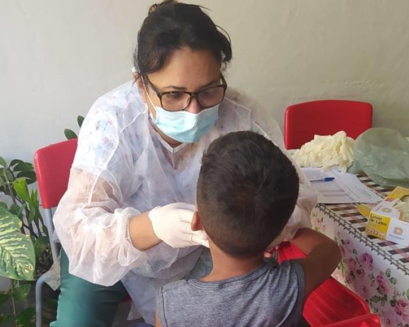 Campo Azul em boas mãos: Secretaria de Saúde realiza ação de saúde bucal em escolas municipais