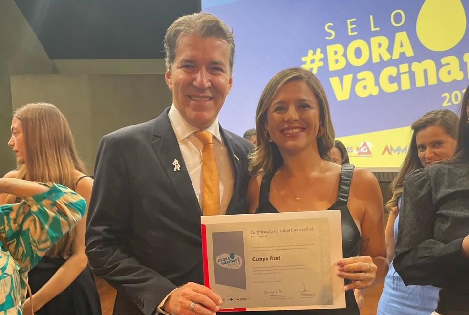 ## Campo Azul recebe Selo de Prata Bora Vacinar por excelência na imunização infantil